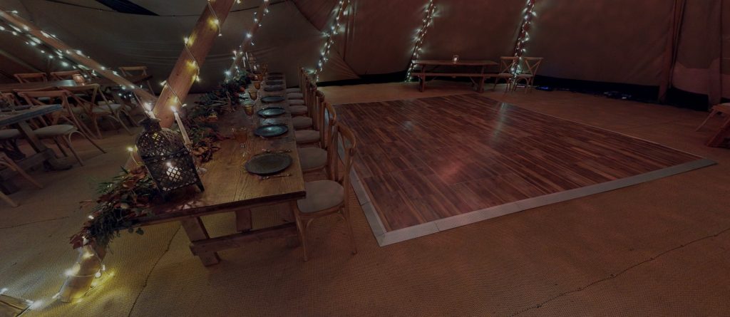 Multilok Vintage Pine Portable Dance Floor - Serentipi