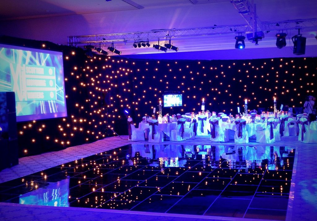 Nightlok Black Acrylic Portable Dance Floor - AM Lighting Ltd