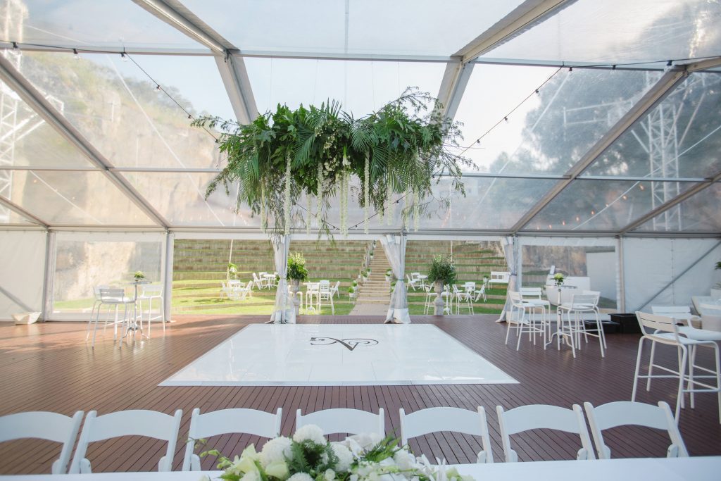 Wedlok White Acrylic Portable Dance Floor - Perth Dance Floors