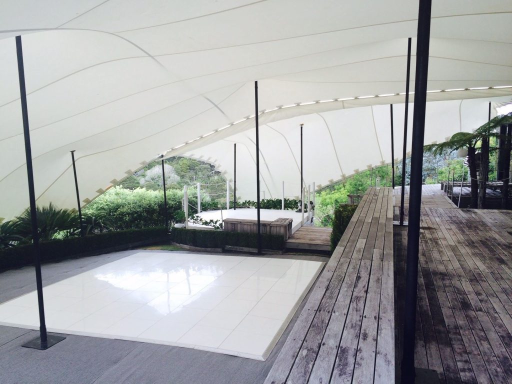 Wedlok White Acrylic Portable Dance Floor - Schupepe Tents