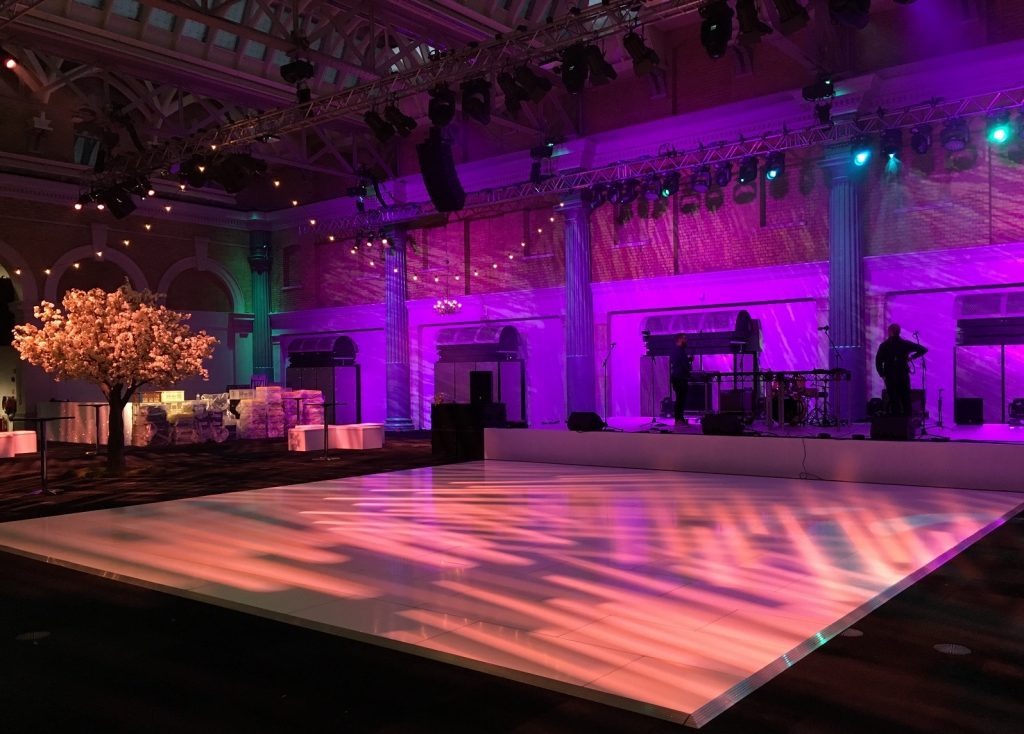 Wedlok White Acrylic Portable Dance Floor - Starlight Dance Floors