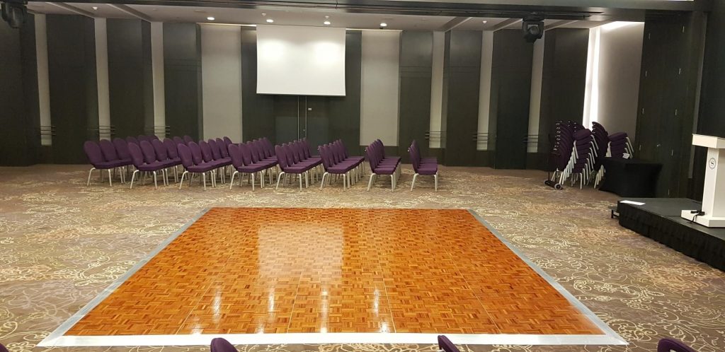 Florlok Jatoba Portable Dance Floor - Sheraton Grand Hotel