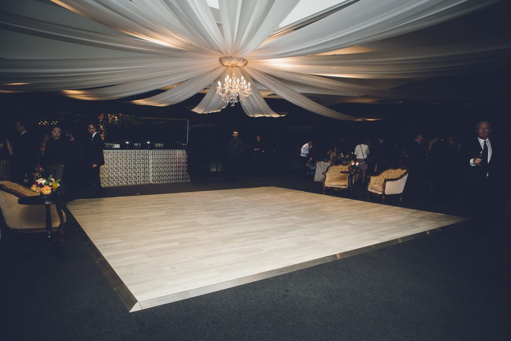 Multilok White Washed Oak Portable Dance Floor - Hilton Surfers Paradise